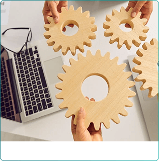 Engranajes simbolizando estrategia